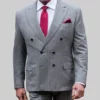 Tulsa King Sylvester Stallone Grey Blazer-Front