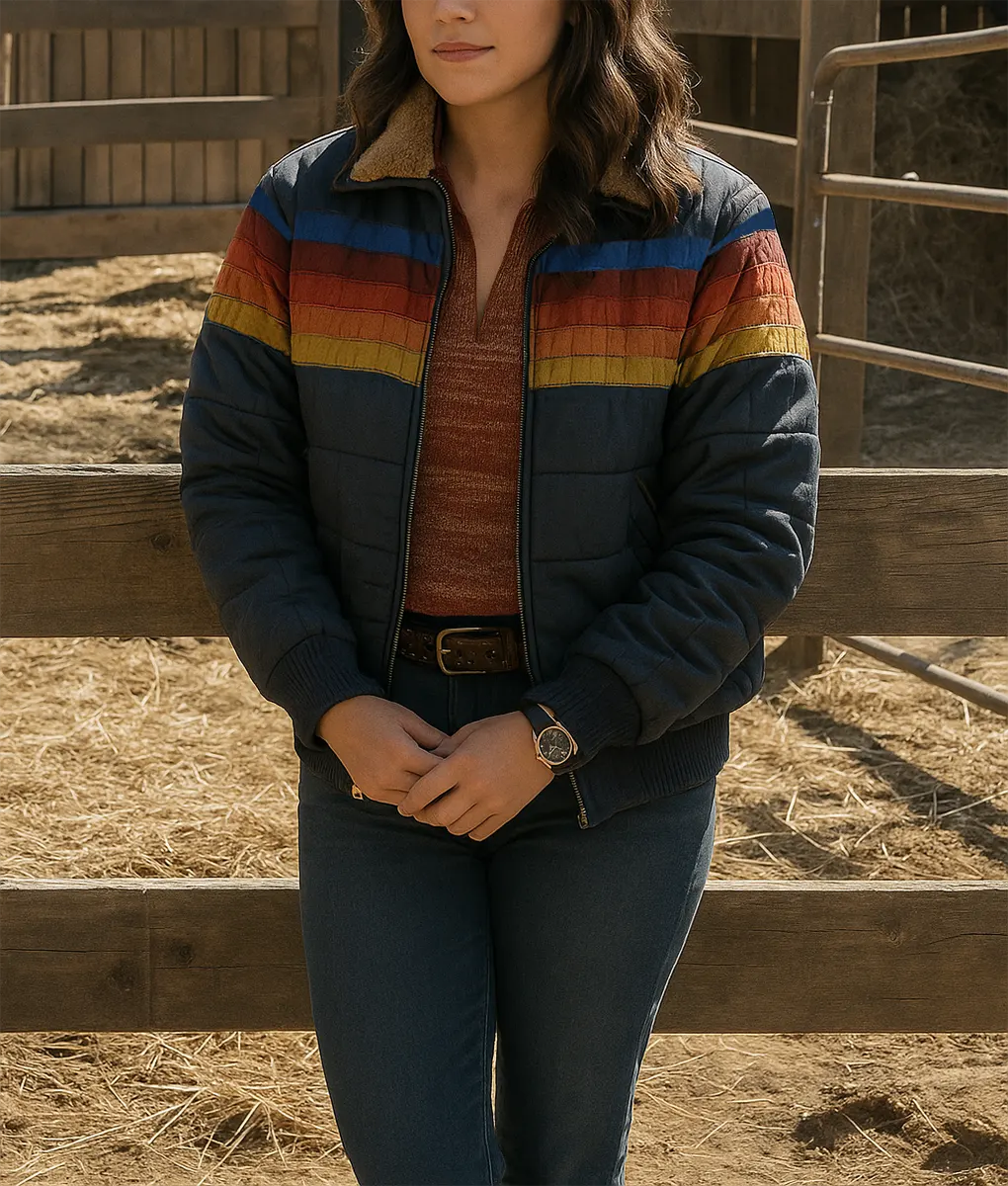 The Last of Us Isabela Merced Puffer Jacket-Front