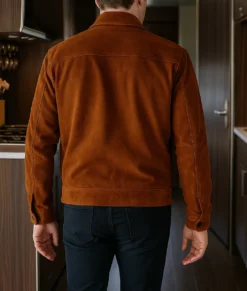 Tracker Justin Hartley (Colter Shaw) Rust Brown Suede Jacket | NYC