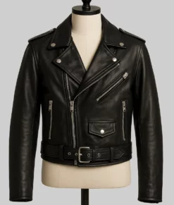 Yellowjackets S03 Christina Ricci Black Biker Jacket-Front