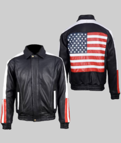 Camila Women's American Flag Jacket - Clearance Item-FrontView