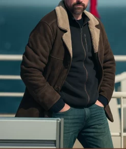 Dept. Q Matthew Goode (Carl Morck) Brown Suede Jacket | NYC Jackets