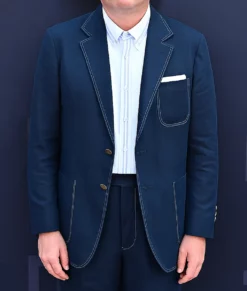 Finn Wolfhard Blue Blazer-Front
