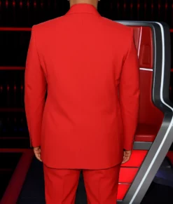 The Voice John Legend Red Suit-Back