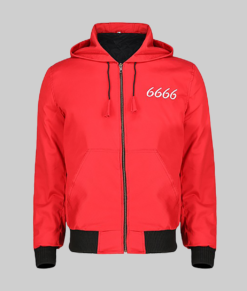 Alex Men's Red Leather Jacket - Clearance Item-FrontView