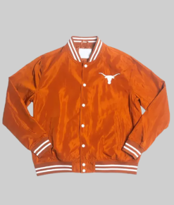 Christian Men's Orange Bomber Jacket - Clearance Item-Front View