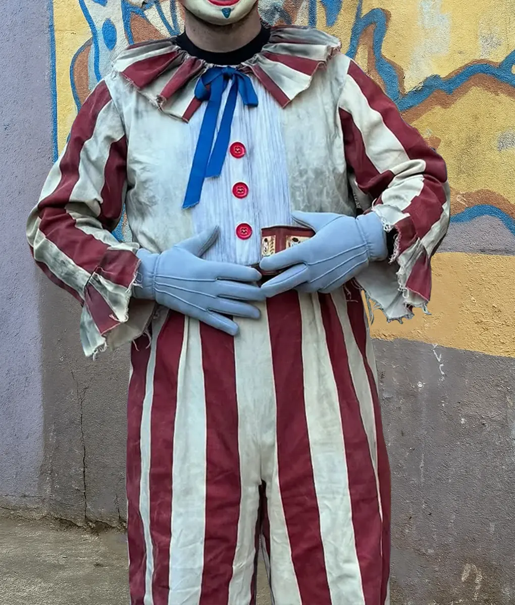 Clown in a Cornfield Stripes Jumpsuit-Front