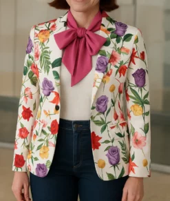 Elsbeth Carrie Preston Floral Printed Blazer-Front