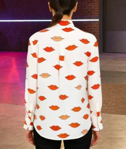 Hacks S04 Jean Smart Lips Printed Shirt-Back