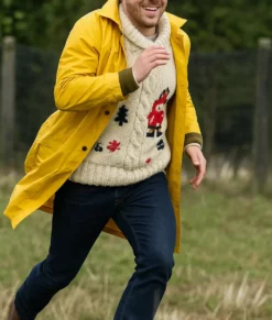 Hail Mary Ryan Gosling Yellow Coat-Side