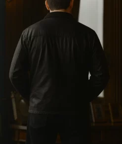 Mobland Tom Hardy Black Cotton Jacket-Back