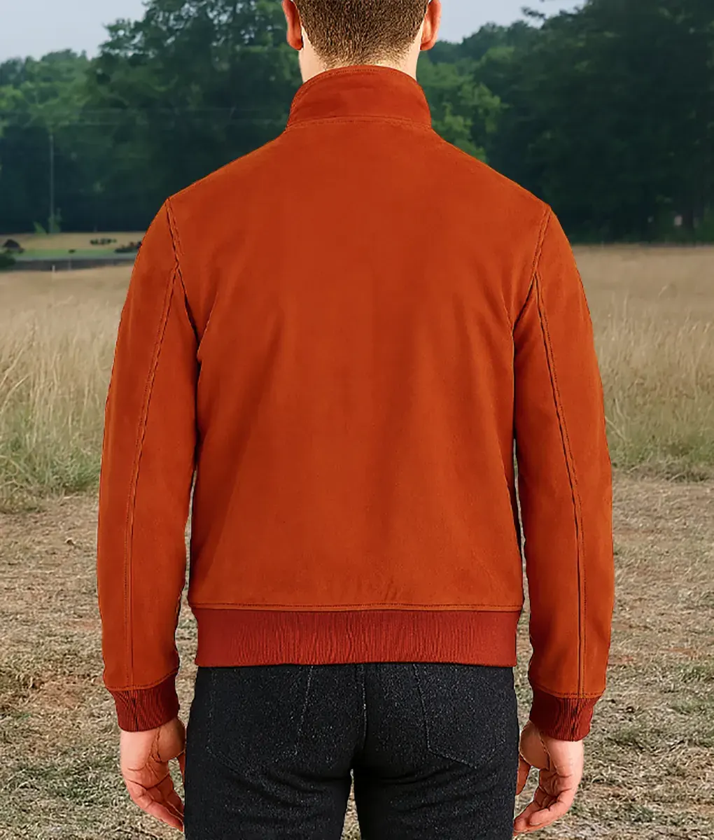 Stranger Things S05 Joe Keery Suede Jacket-Back