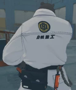 Zenless Zone Zero Ben Bigger White Cotton Jacket-Back