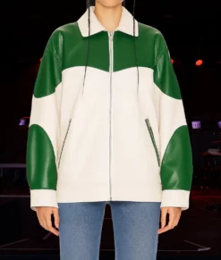 Alana Springsteen Leather Jacket-Front