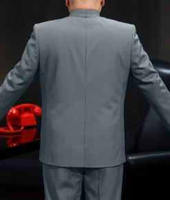 Austin Powers DR. Evil Grey Suit-Back