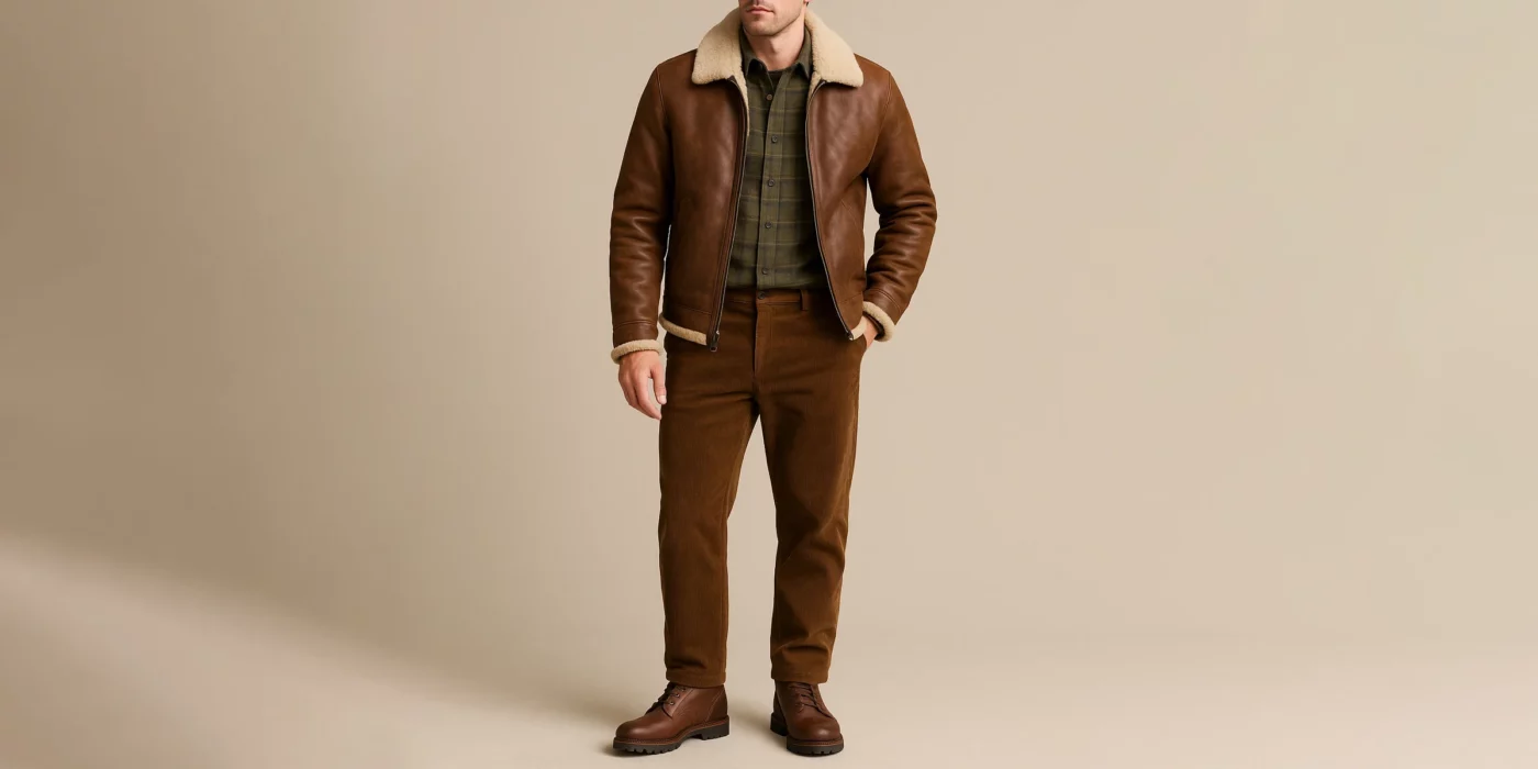 how to style a brown leather jacket