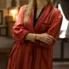 A Big Bold Beautiful Journey Margot Robbie Stripe Coat-Side