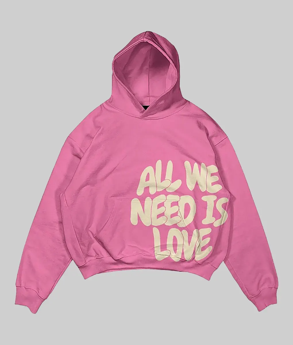 All We Need Is Love Oversized Hoodie | NYC Jackets