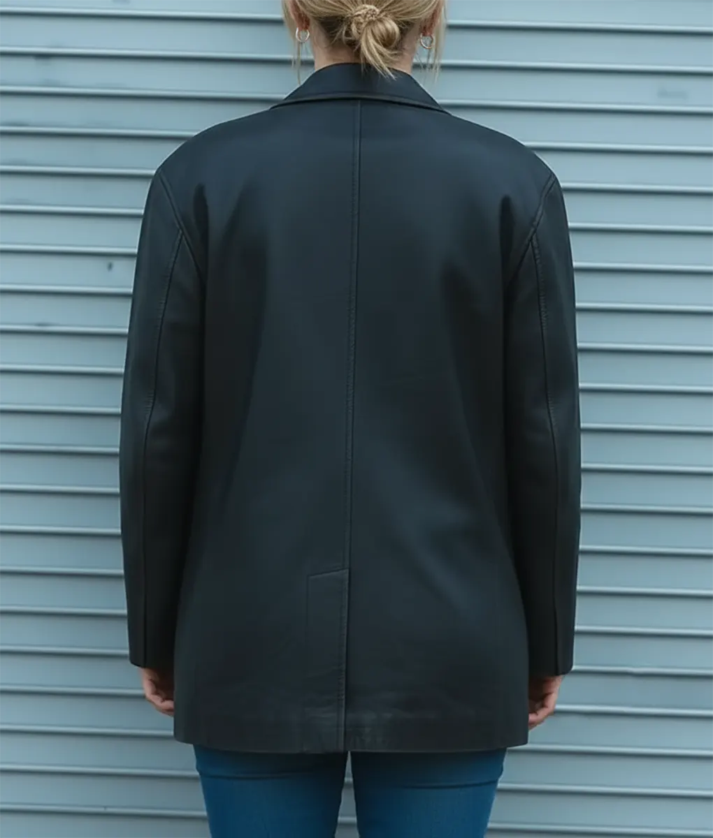 All of You Imogen Poots Black Short Coat-Back