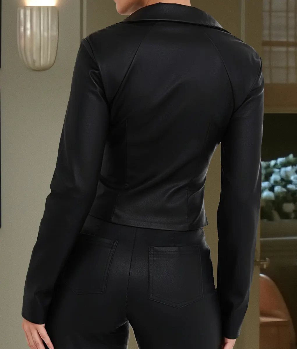 Beyond The Gates 2025 Trisha Mann Black Lace Up Jacket-Back