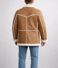 Cassian Men&rsquo;s Vintage Style Shearling Leather Jacket | Men&rsquo;s Vintage Style Shearling Leather Jacket