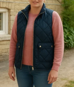 Ginny & Georgia Jennifer Robertson Blue Vest-Side