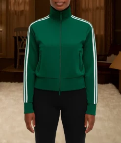 Ginny & Georgia Tameka Griffiths Green Track Jacket-Front
