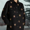 My Life with the Walter Boys Alisha Newton Black Shirt Jacket-Side