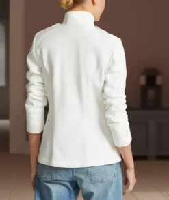 The Girlfriend 2025 Robin Wright White Jacket-Back