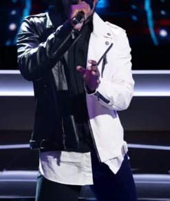 The Voice S27 Divighn Two Tone Biker Jacket-Front