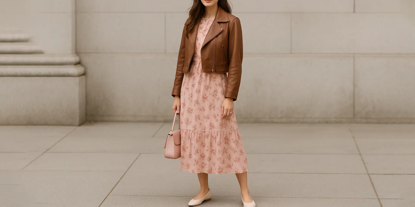 female leather jacket outfit ideas