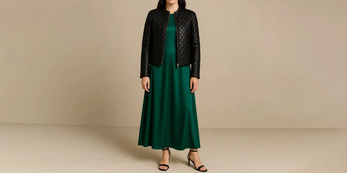 female leather jacket outfit ideas