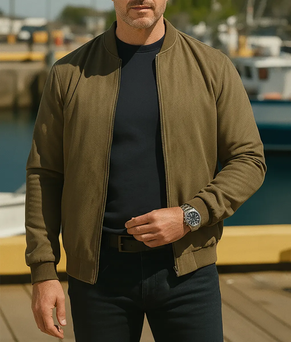 Hudson and Rex S08 Luke Roberts Suede Jacket-Front