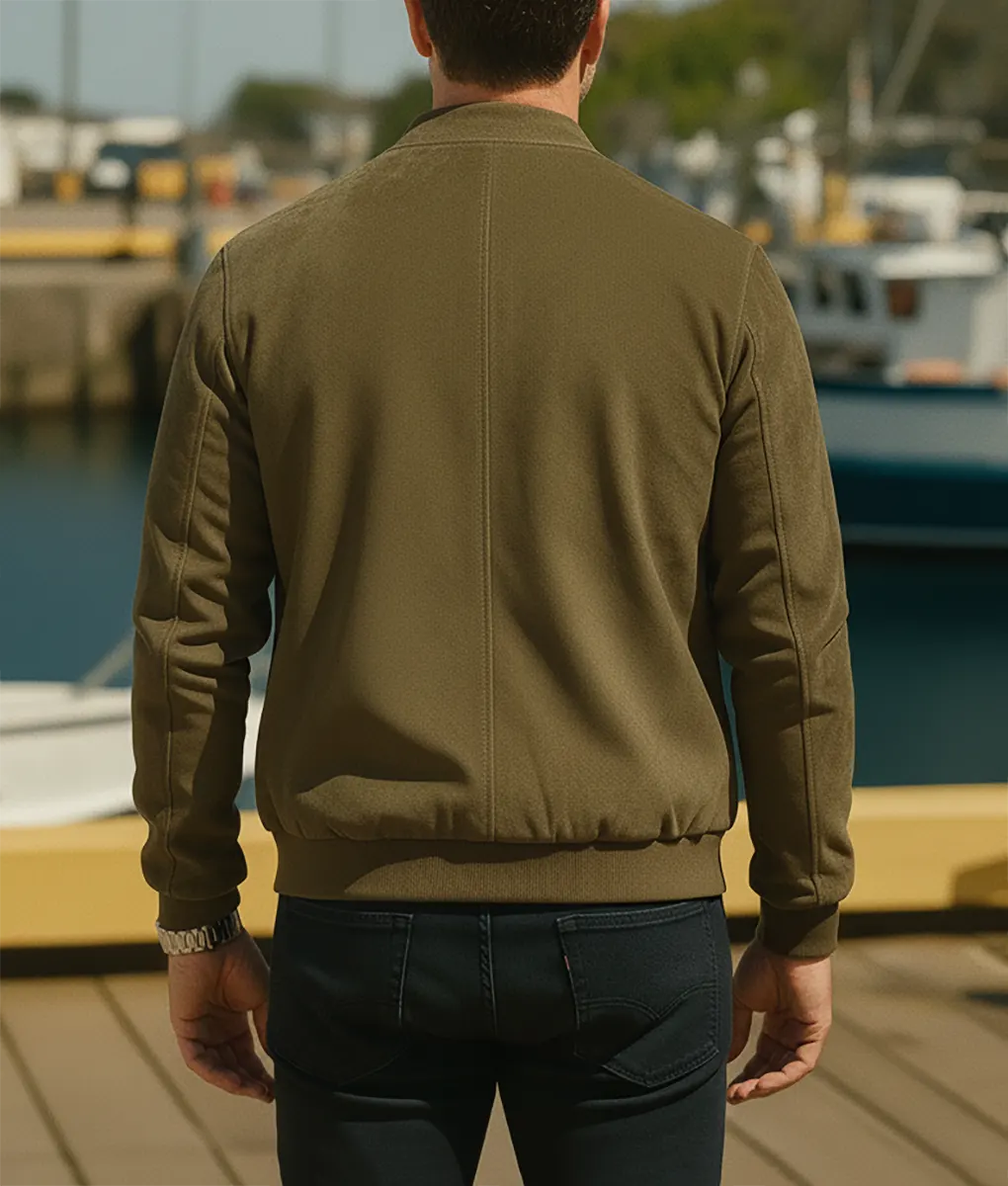 Hudson and Rex S08 Luke Roberts Suede Jacket-Back