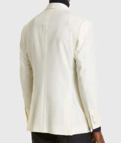 Justin Men's White Blazer - Clearance Item-Back View