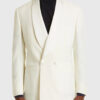 Justin Men's White Blazer - Clearance Item-Front View