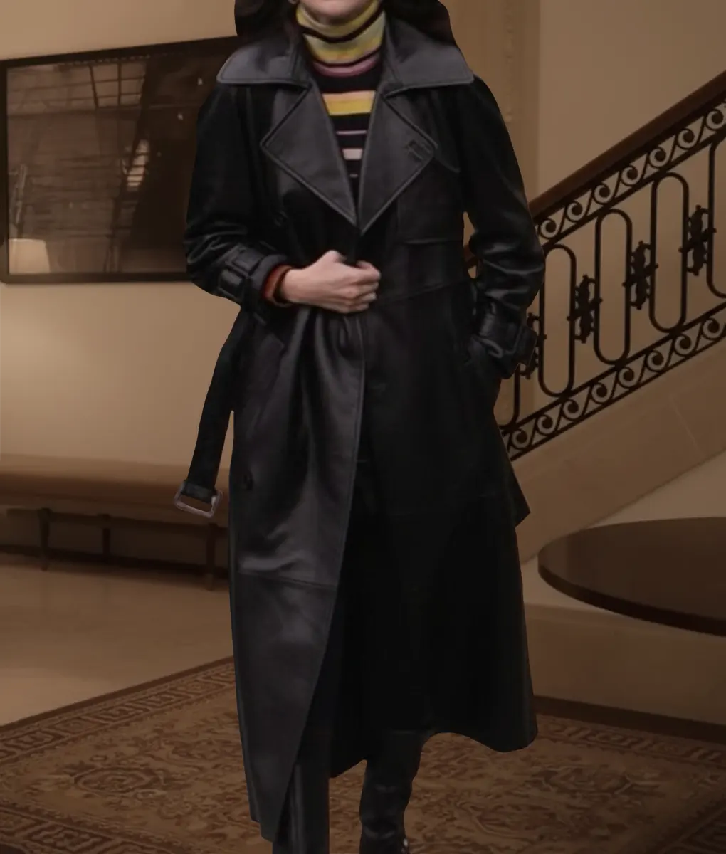 Only Murders In The Building S05 Selena Gomez Trench Coat-Front