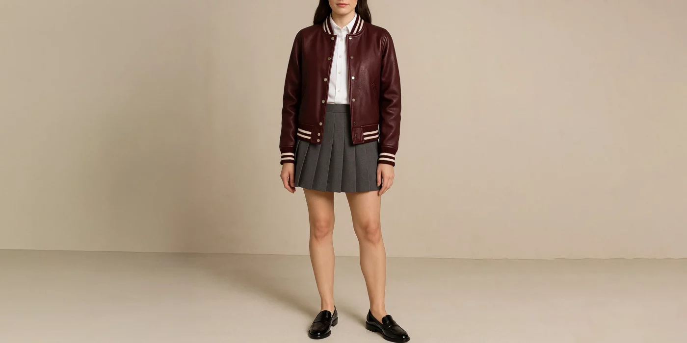 female leather jacket outfit ideas