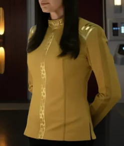 Strange New Worlds Rebecca Romijn Yellow Jacket-Side