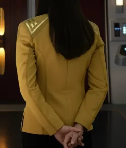 Strange New Worlds Rebecca Romijn Yellow Jacket-Back
