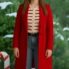 A Christmas Prayer Shae Robins Red Wool Coat-Front