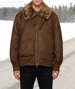 A Very Jonas Christmas Movie Joe Jonas Bomber Jacket-Front
