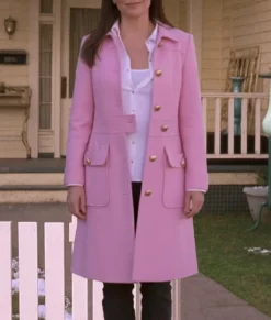 Gilmore Girls Lauren Graham Pink Coat-Front