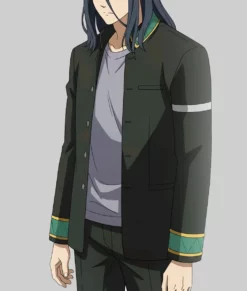 Wind Breaker Bofurin Green Cotton Jacket-Side
