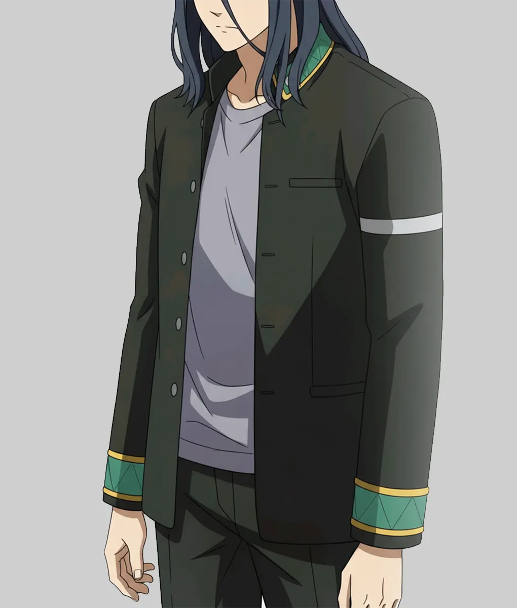 Wind Breaker Bofurin Green Cotton Jacket-Side