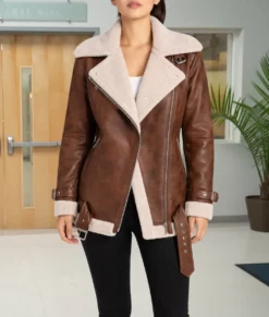 General Hospital Eden McCoy Aviator Jacket-Front