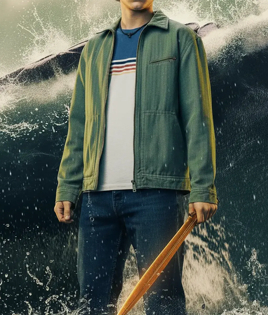 Percy Jackson And The Olympians Walker Scobell Cotton Jacket-Front
