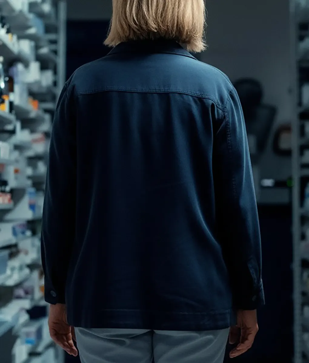 Pluribus Rhea Seehorn Blue Cotton Jacket-Back