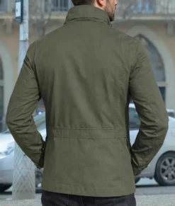 City Of Shadows Isak Férriz Green Cotton Jacket-Back