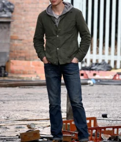 Clayface Tom Rhys Harries Green Cotton Jacket-Front